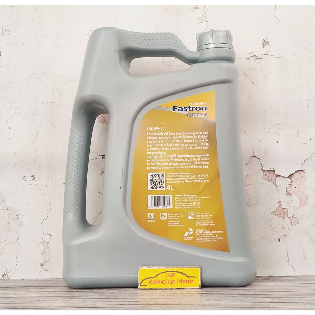 OLI FASTRON GOLD 5W-30 4L PERTAMINA - OLI MOBIL FASTRON GOLD 5W-30
