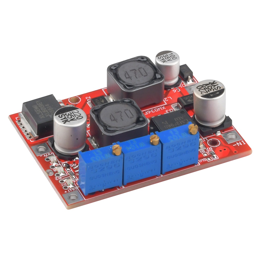 Lm2577S Lm2596S Modul Konverter Boost Buck Tegangan Step Up Down Dc-Dc Untuk Alat Elektronik