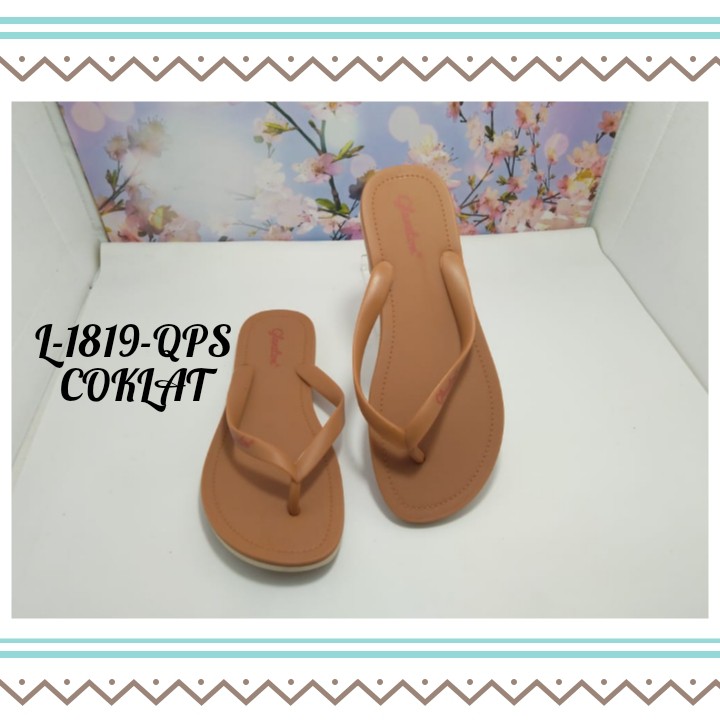 SANDAL IMPORT MODEL FLAT WANITA KASUAL NYAMAN DAN MODIS GLANZTON L1819Q-PS UK 37-41