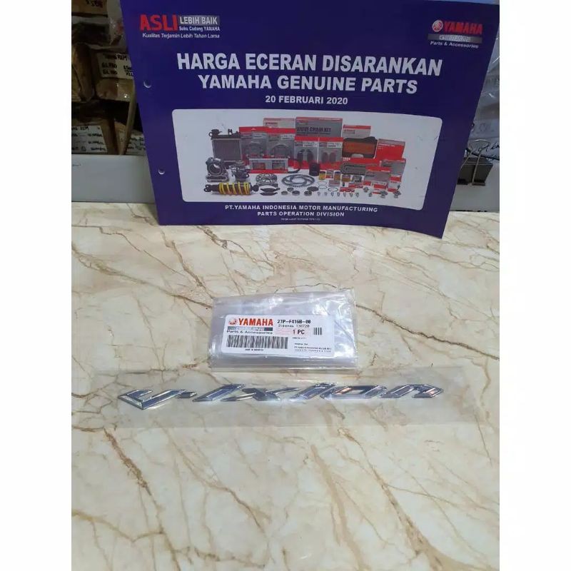 STIKER EMBLEM BODY NEW VIXION NVA ASLI ORI YAMAHA 2TP-F416B-00
