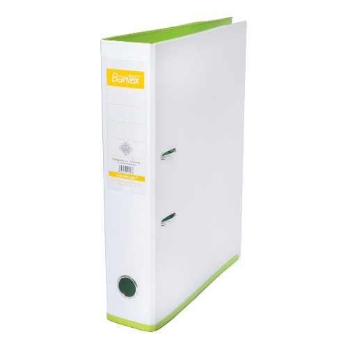 

Bantex Lever Arch File Ordner Two Tone Folio 7cm White Lime 1465V0765