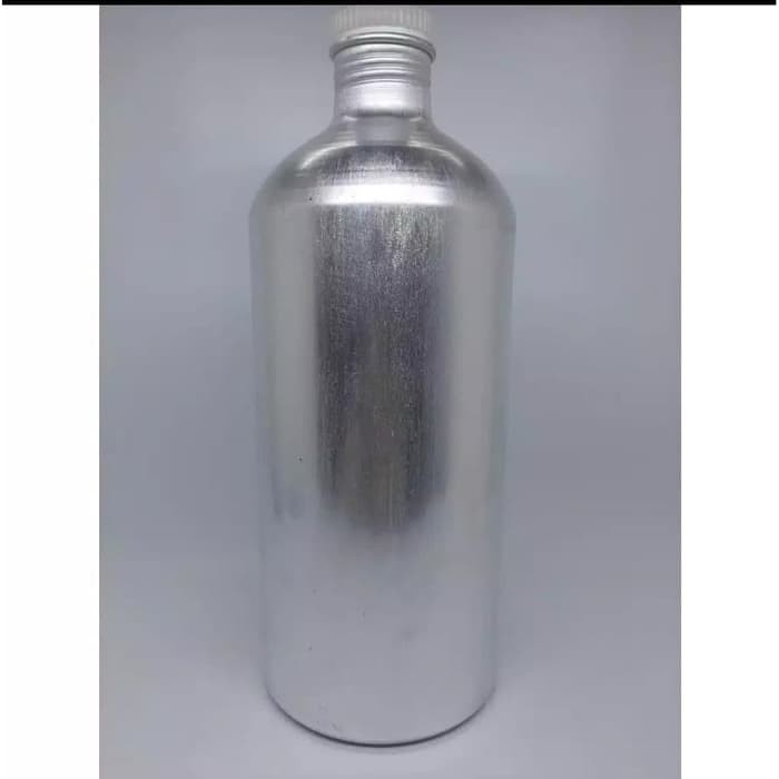 KALENG 1 LITER (1.000 ML) SILVER. BOTOL ALUMUNIUM KOSONG BARU