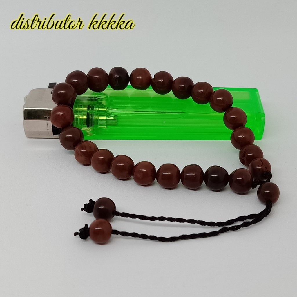 ( SUPER MURAH ) Gelang Kokka kaukah kaokah fukakah koka bulat 8 mm coklat