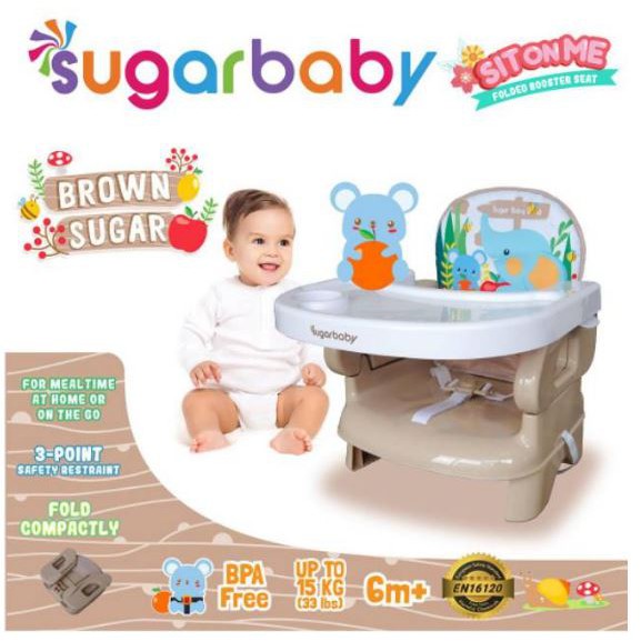 SUGAR BABY Sit On Me Folded Booster Seat Kursi Makan Bayi