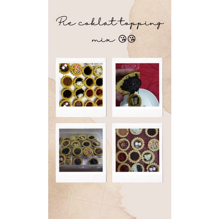 

Pie coklat mix topping 12 pcs