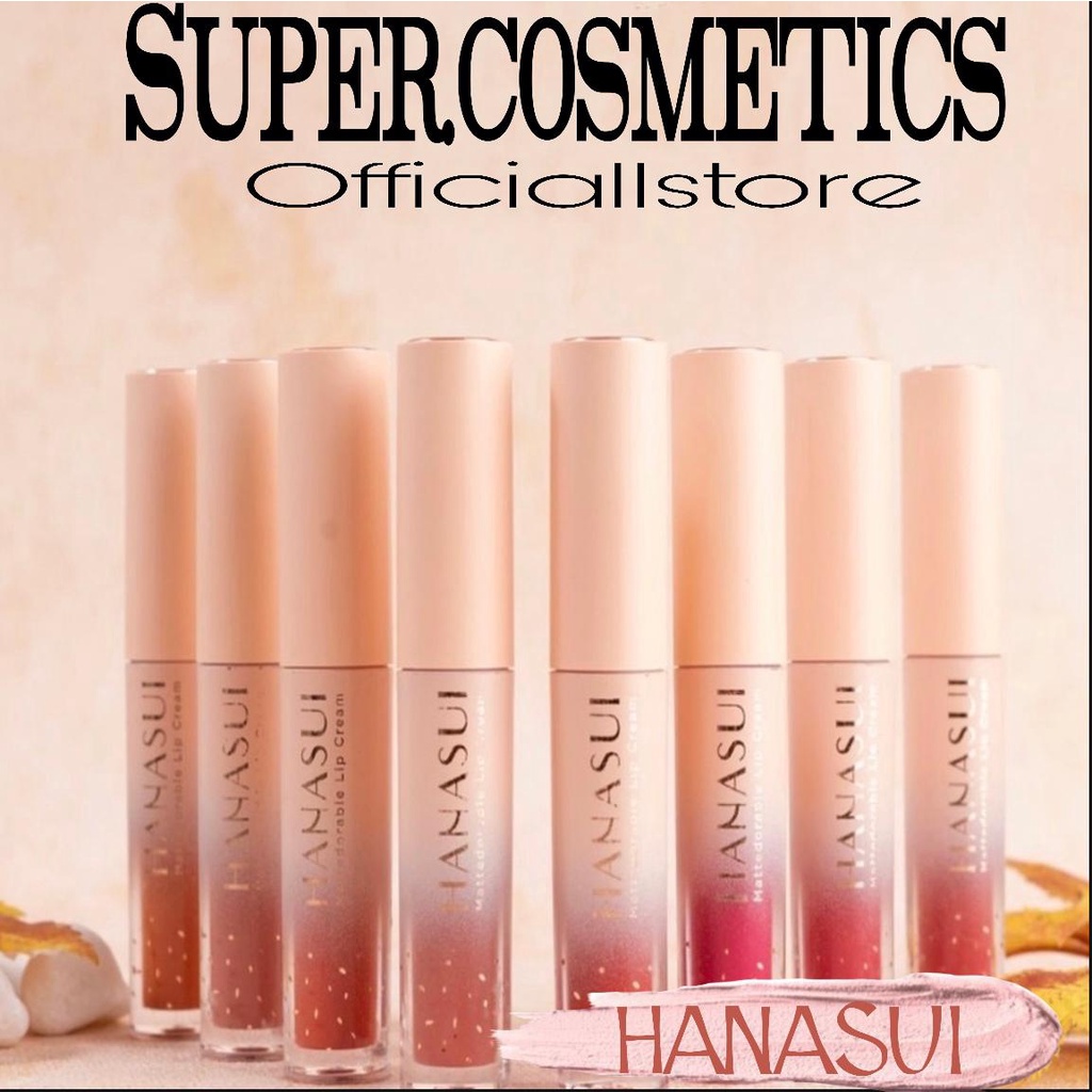 ORIGINAL NEW HANASUI MATTEDORABLE LIPCREAM - BPOM - HALAL