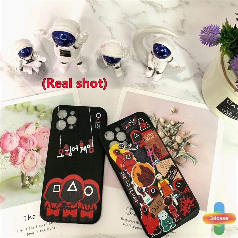 Soft Case Silikon Tpu Motif Tide Brand Squid Game Untuk Infinix Note 8 10 Infinix Hot 10 Play Hot 10 10t 10s 10i Hot 10 Lite S4 9 Pro 11 Plus Infinix Smart 4 5 Pro 3 Plus Tencno Spark 5 PRO Straight Cube Soft TPU Case