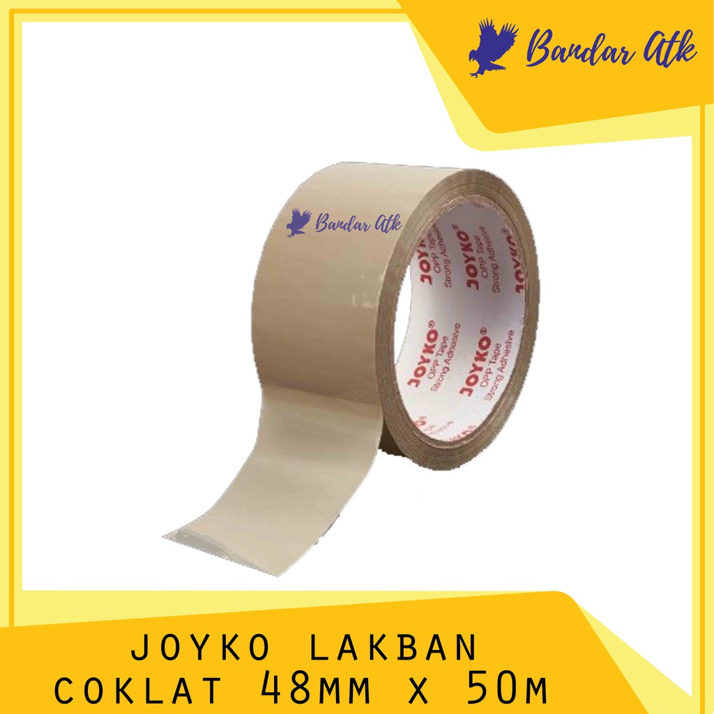 

JOYKO OPP Tape Lakban Coklat 2 inch OPP-2A-50 48 mm x 50 M [1 ROLL]