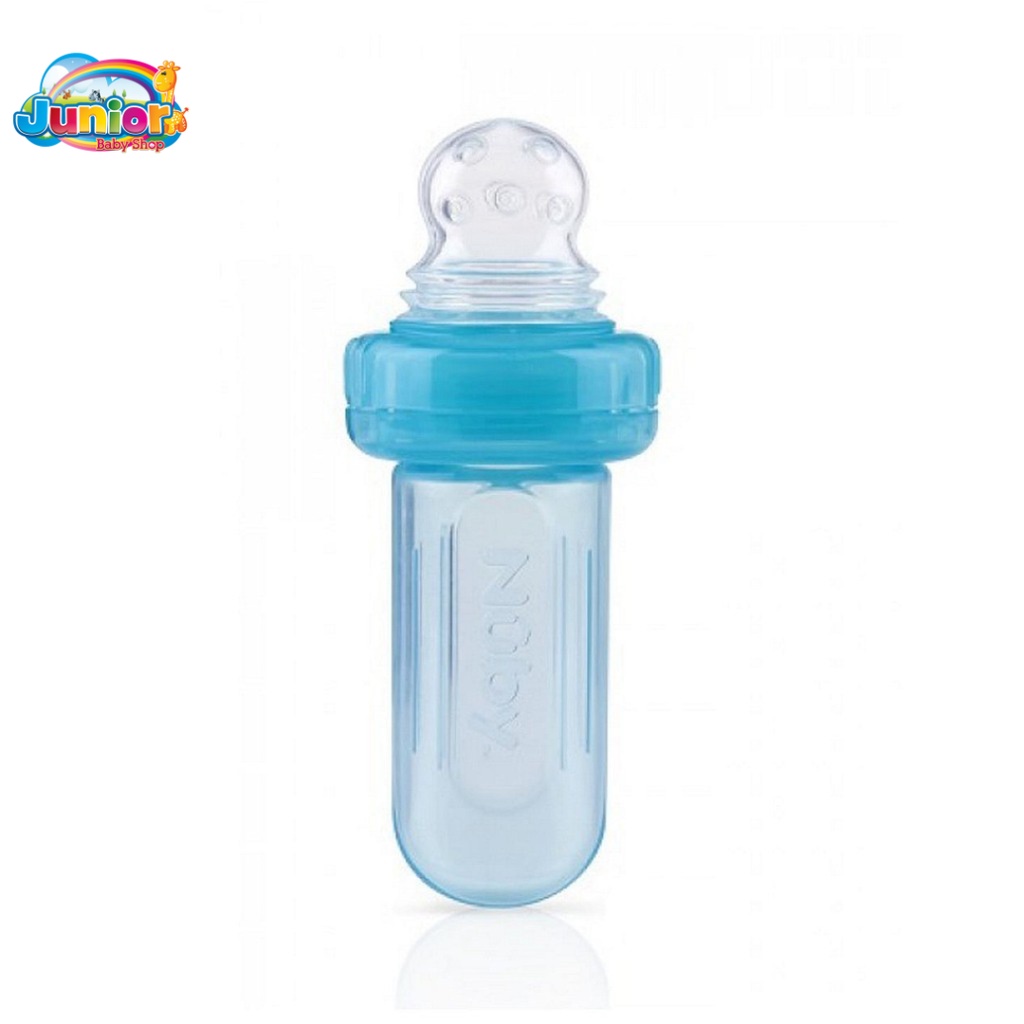 Nuby Mini Squeeze Feeder with Case (Blue)