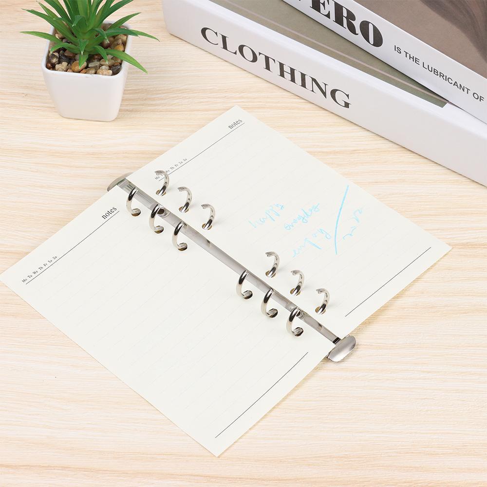 Preva Binder Klip Perlengkapan Kantor Alat Tulis Aksesori Notepad DIY Isi Ulang Notebook Binding Hoops