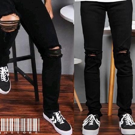 Paling Dicari.. Celana jeans putih pria jumbo simple slimfit jeans premium original big size S-5XL 2