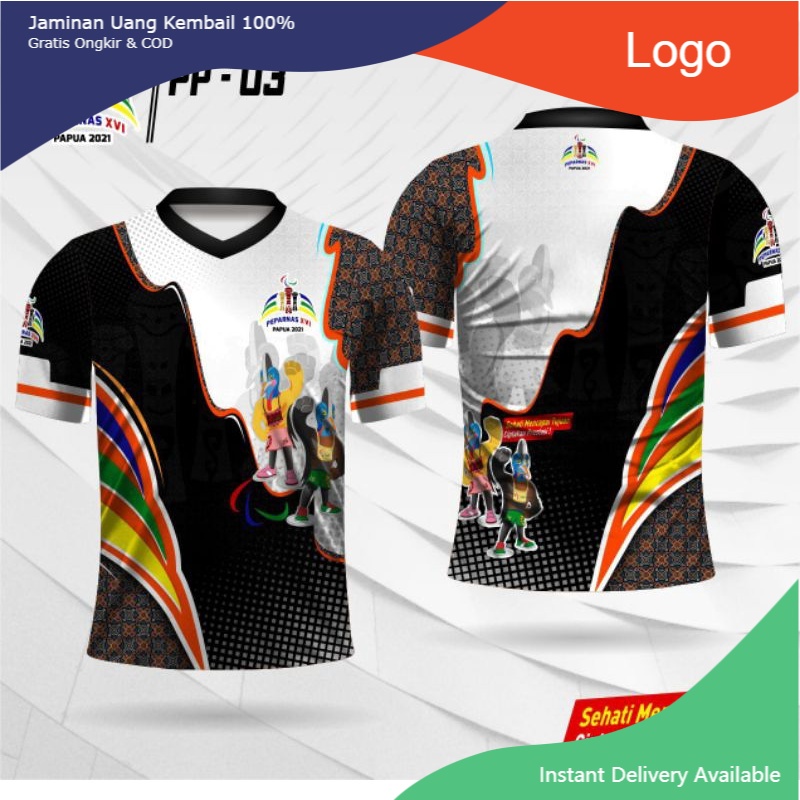 Jersey PAPERNAS PAPUA XVI 2021 Baju papernas Papua