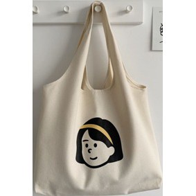 NEW Totebag Vintage Populer Tas Tote BIG Bahan Kanvas-BANDO KUNING