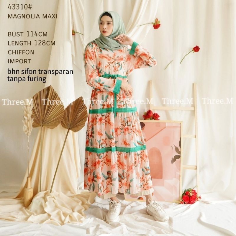 MDLV ~ BM 43310 MAGNOLIA MAXI // LONG DRESS // GAMIS IMPORT // FASHION IMPORT // FASHION IMPORT