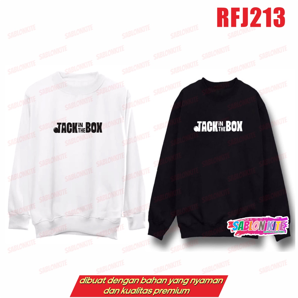 MURAH!!! HOODIE JHOPE RFJ213 TULISAN JACK IN THE BOX JIMIN JUNGKOOK TAEHYUNG