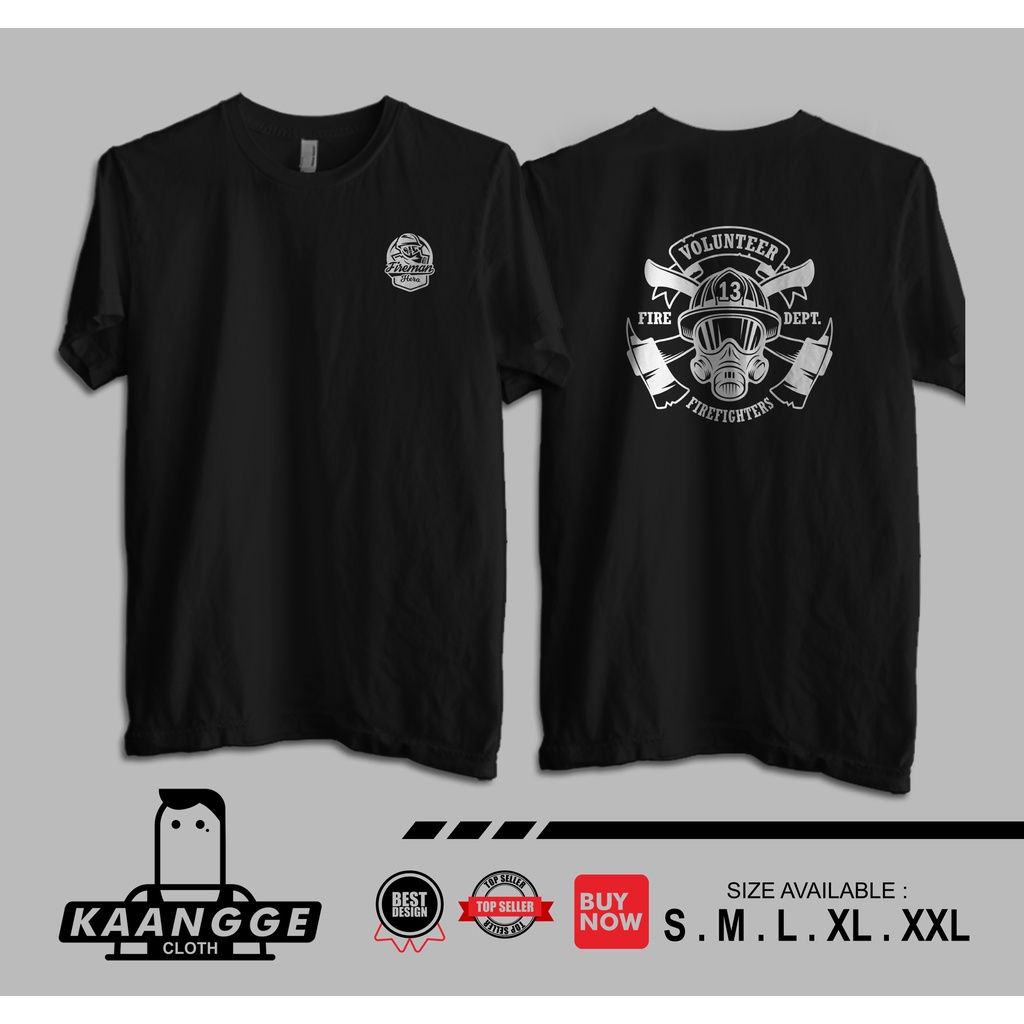Kaos Pemadam Kebakaran Fire Fighter Baju Distro