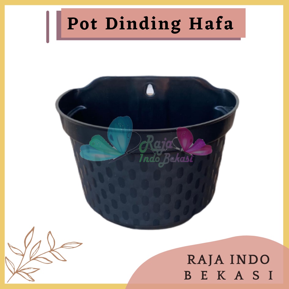 Pot Dinding Cantol Hafa 20 Cm Hitam Pot Dinding Tempel Dekorasi Putih Panjang Aesthetic Besar Kecil Pager Balkon Pagar Unik  Pot Tembok - Tanaman Bunga Hias Dinding Tempel Bibit Plastik TB Flower 22 23 25 27 28 30