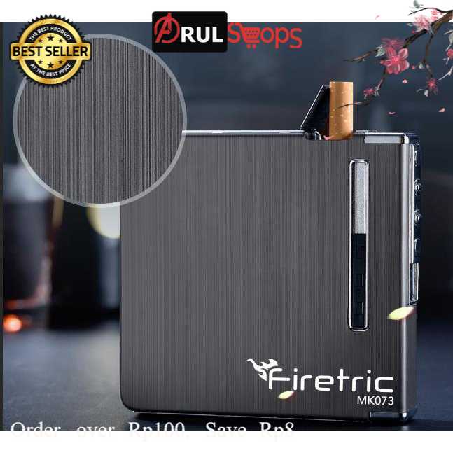 Firetric Kotak R-ok-ok Aluminium 20 Slot dengan Korek Elektrik - MK073