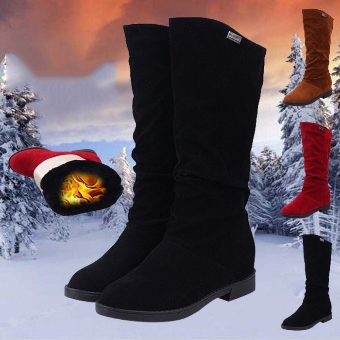 Sepatu boots sebetis musim dingin Winter knee boots calf boots women