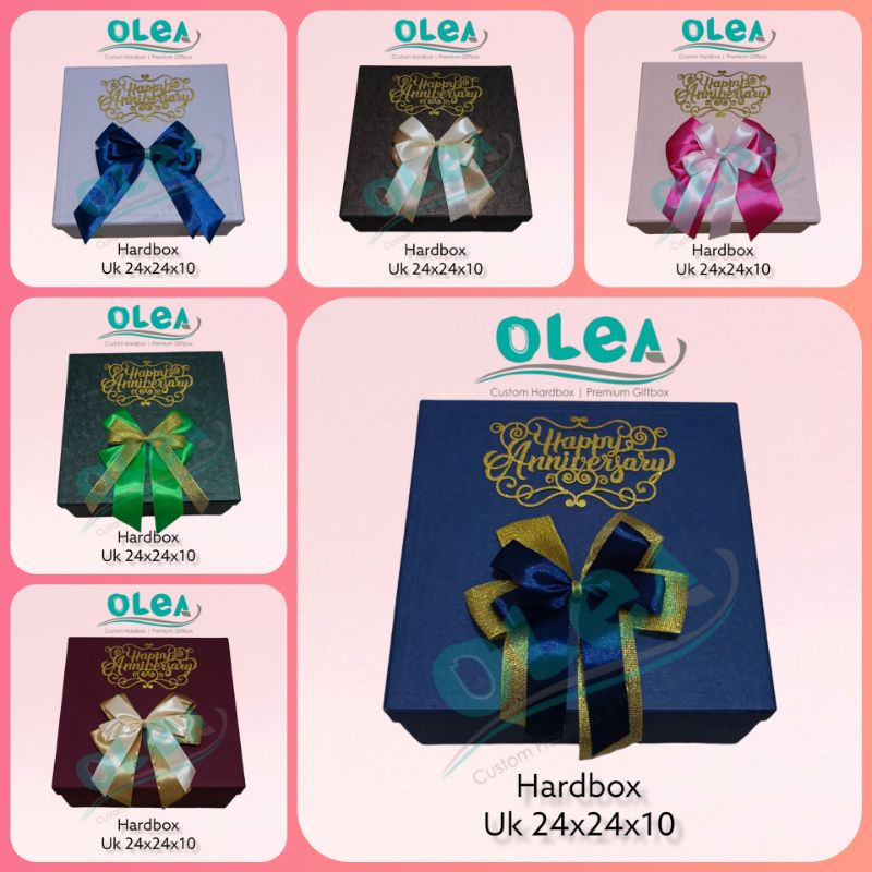 

OLEA Hardbox Anniversary - Kotak Kado Hadiah Ulang Tahun - Birthday Giftbox