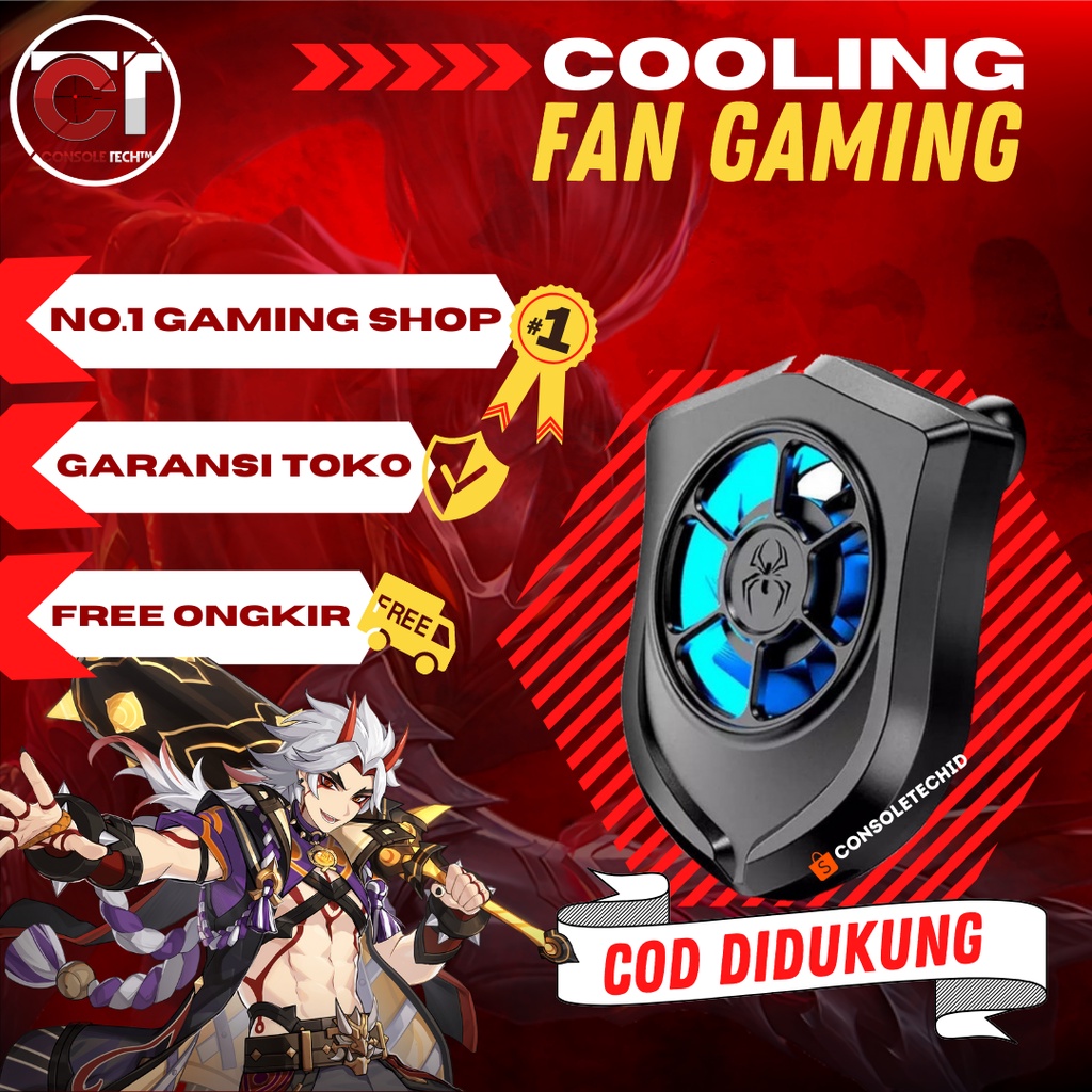HURRICANE RADIATOR COOLING FAN MOBILE GAMING/COOLING FAN HANDPHONE/FAN HP/COOLING HP/PUBG/FREE FIRE