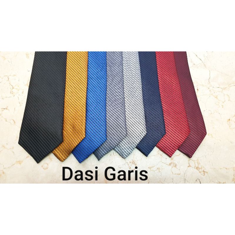 Dasi Garis Hitam 3&quot; / 8cm