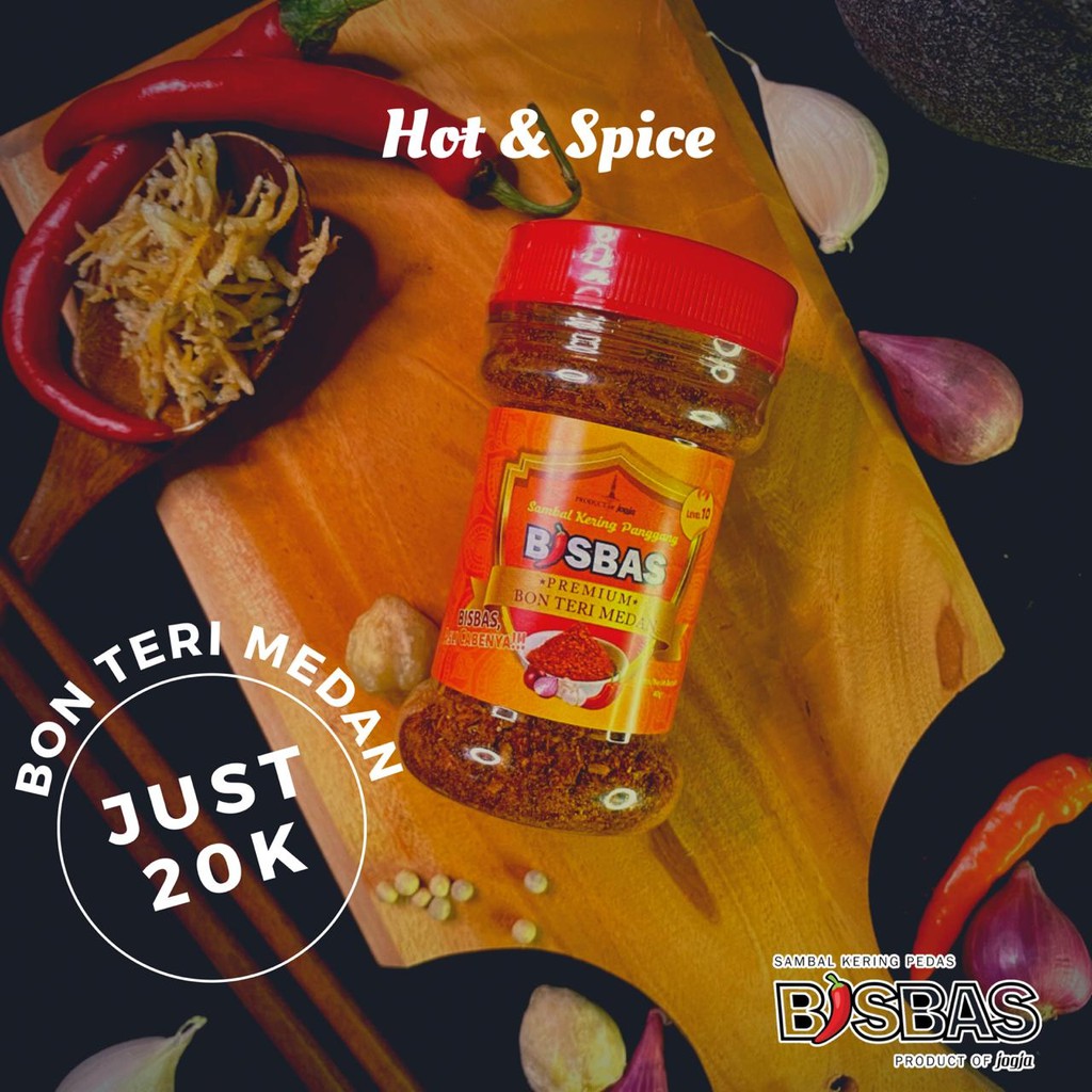 

BISBAS Bon Teri Medan Premium - Sambal Tabur/Kering Panggang