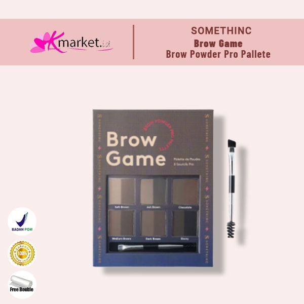 SOMETHINC BROW GAME BROW POWDER PRO PALETTE (6 colors with 2 shades)