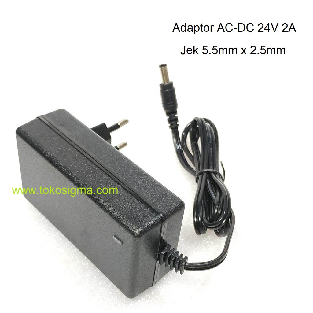 ADAPTOR AC to DC 24V 2A 2000mA JEK plug 5.5x2.5mm power supply Adapter