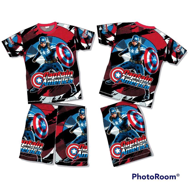 SETELAN BAJU ANAK CAPTAIN AMERIKA#SETELAN JERSEY MOTOR BALAP, SETELAN BAJU ANAK MOTOR CROSS, SETELAN BAJU ANAK MOTOR TRAIL