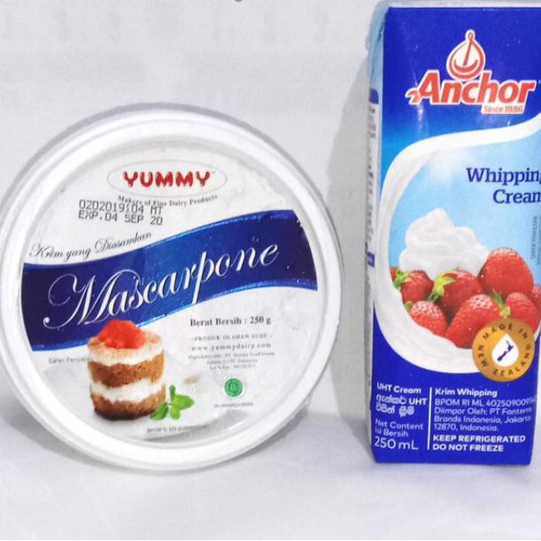 

Anchor Whipping Cream/Yummy Mascarpone/Cheese/Cream Dirgaproject