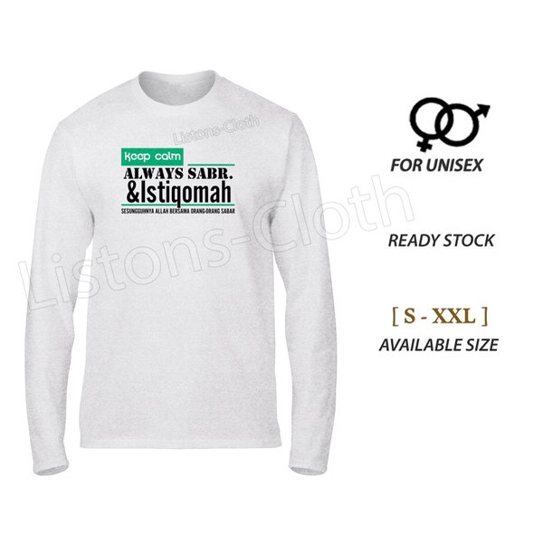 DI JUAL KAOS ISLAMI ISTIQOMAH BAJU DAKWAH PANJANG MANTAP