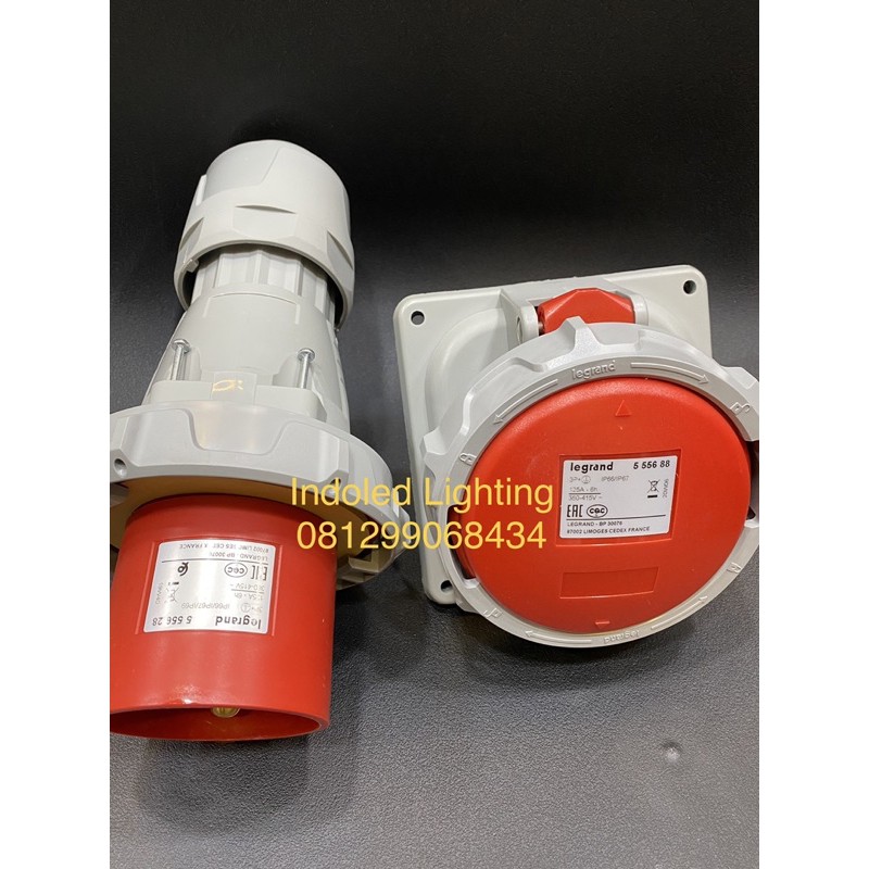 soket industri legrand panel mounting legrand 4 kaki 125a 125 ampere set