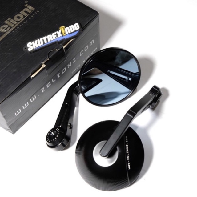 Spion Barend Zelioni Black Vespa Sprint Primavera GTS S LX LXV