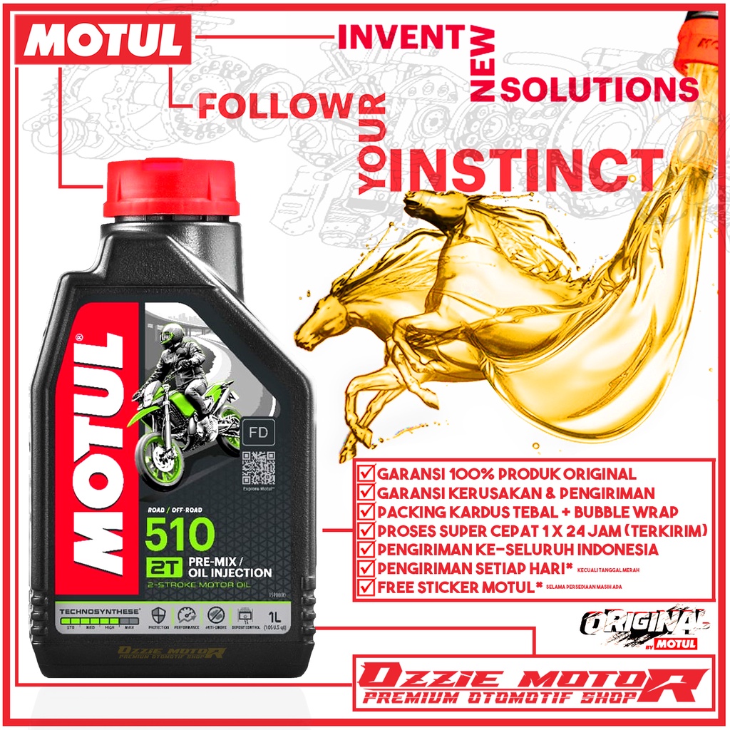 OLI SAMPING RACING IPONE R2000 RS STRAWBERRY &amp; MOTUL 510 2T 1L PRE-MIX OLI INJECTION FD OLI SAMPING RACING  IMPORT ORIGINAL