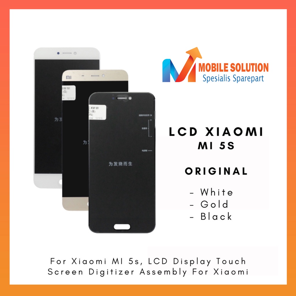 GrosIr LCD Xiaomi Mi 5s ORIGINAL 100% Fullset Touchscreen Garansi 1 Bulan + Packing + Bubbel