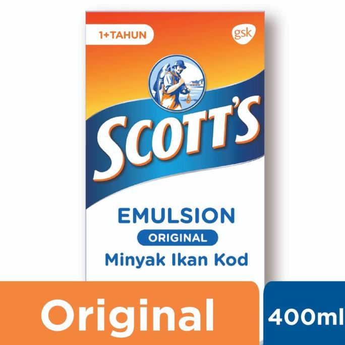 

Scotts Emulsion Original dengan Omega 3, Vitamin A dan D 400ml