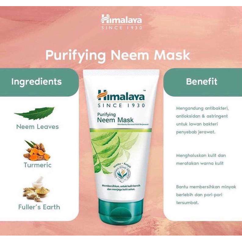 ⭐ BAGUS ⭐ HIMALAYA Neem Mask Sachet 2 X 8ml | Masker Wajah Kulit Berjerawat