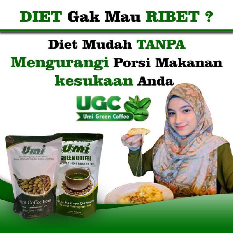 UGC UMI GREEN COFEE/KOPI DIET PELANGSING & KESEHATAN