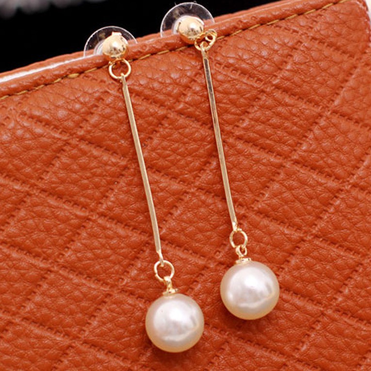 MORYMOSHI A31 Anting Mutiara Gantung Elegant Earring Fashion Wanita Korea Aksesoris Fashion Murah