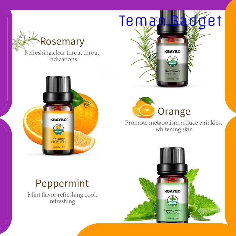 TG-CE015 Taffware HUMI Pure Essential Oils Minyak Aromatherapy 10ml 6PCS