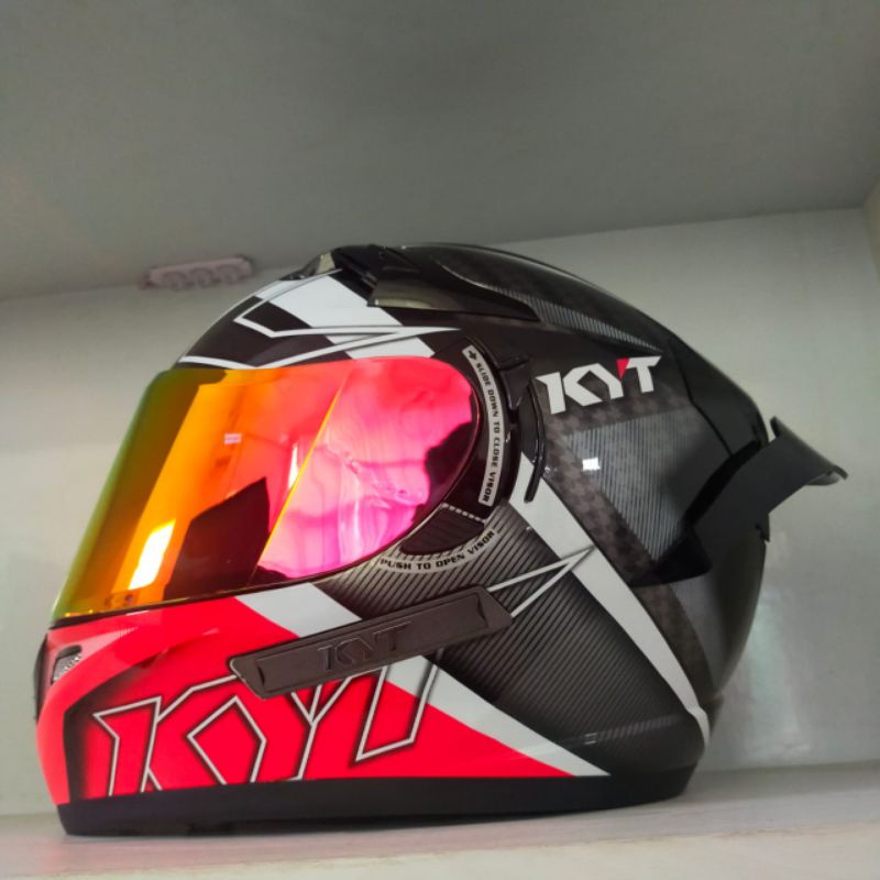 Jual Helm KYT K2 Rider Spotlight Red Shopee Indonesia