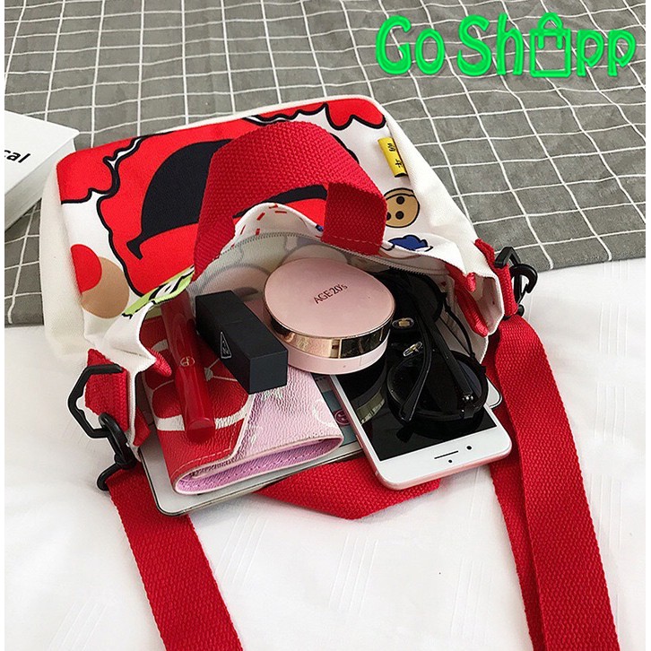 ToteBag Elmo Import - Tote Bag Kanvas Tebal dan Sleting - Tas Anak Totebag Lucu Termurah [TE03]