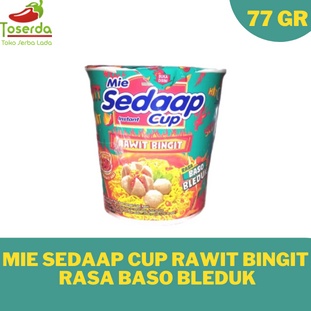 

Mie Kuah Sedaap Cup Rawit Bingit Rasa Baso Bleduk Pedas