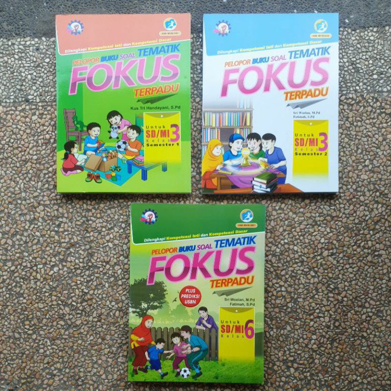 [ ORI 100% ] Buku Soal Tematik Fokus Terpadu Sd Kelas 3 Semester 1.2. Kelas 6 Edisi Revisi 2022.Baru