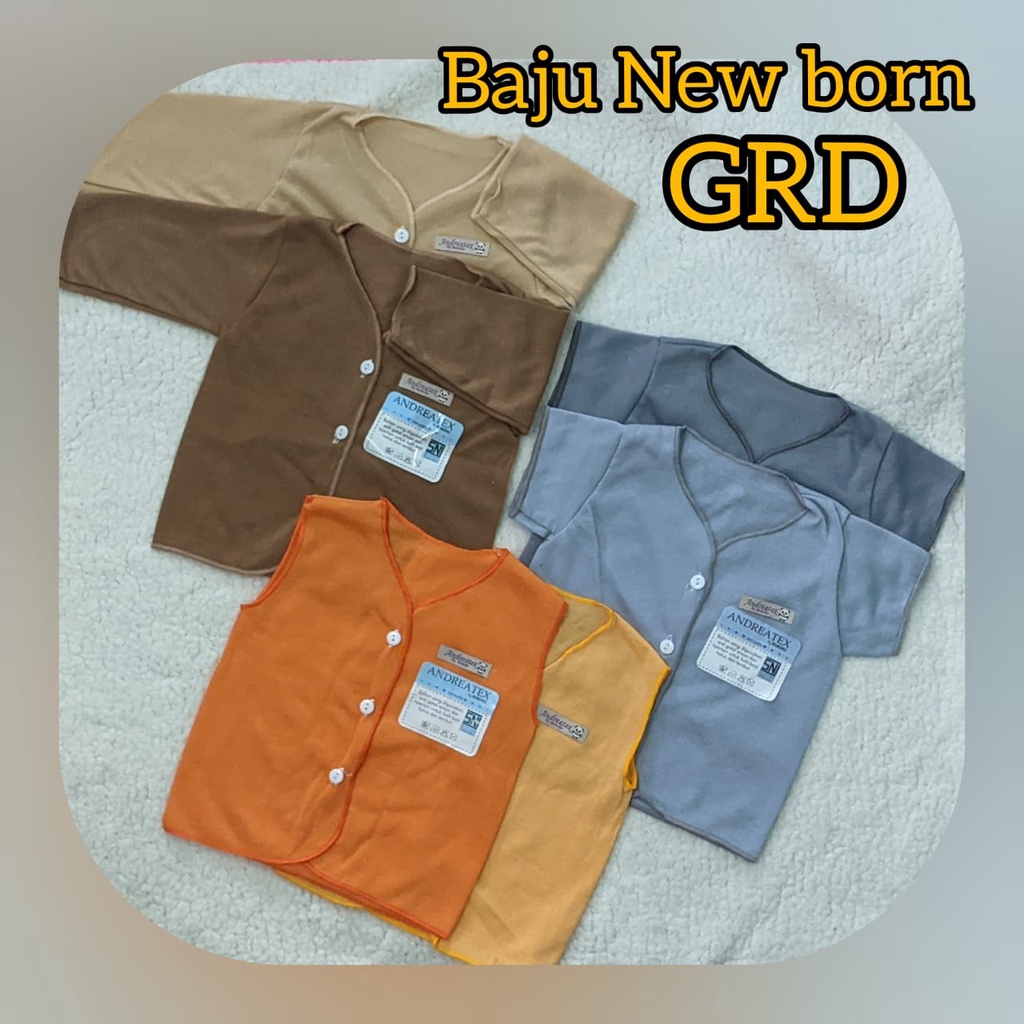 Baju Bayi Newborn Pastel Gradasi / Baju Bayi Panjang / Baju Bayi Pendek / Baju Bayi Kutung / Buntung 0-3 Bulan Boboko / Andreatex