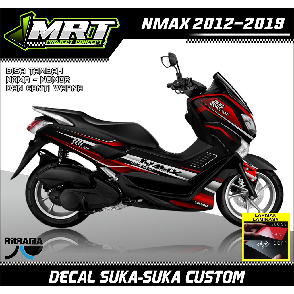 Decal Nmax Tahun 2012-2019 Full Body, Stiker Dekal Nmax 2012-2019 Full Body