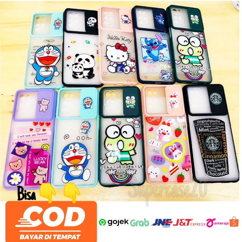Case OPPO A15 RENO 6 4G Casing Karakter Hello Kitty Keroppi Stick Panda Terbaru