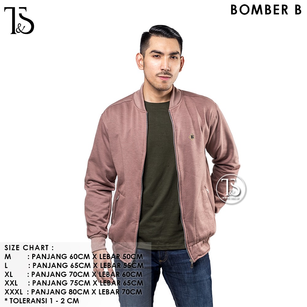 Sweaterpolos JAKET BOMBER B MOCCA PRIA S - XXL POLOS 