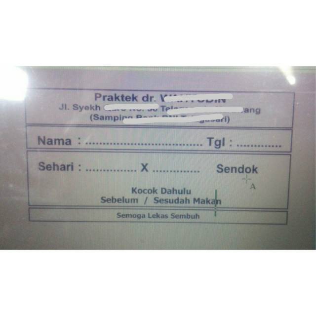 

Etiket Label Stiker Sticker Obat Sirup isi 500pc Tempel